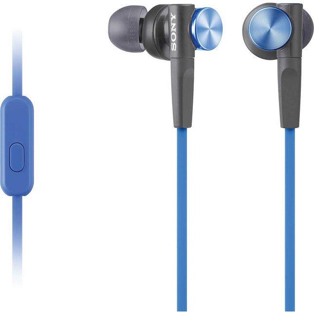 MDR-XB50AP/L Extra Bass Earbud Headset w/ Mic & Remote, Blue