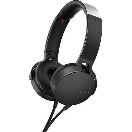 EXTRA BASS™ Headphones w/Mic, Black