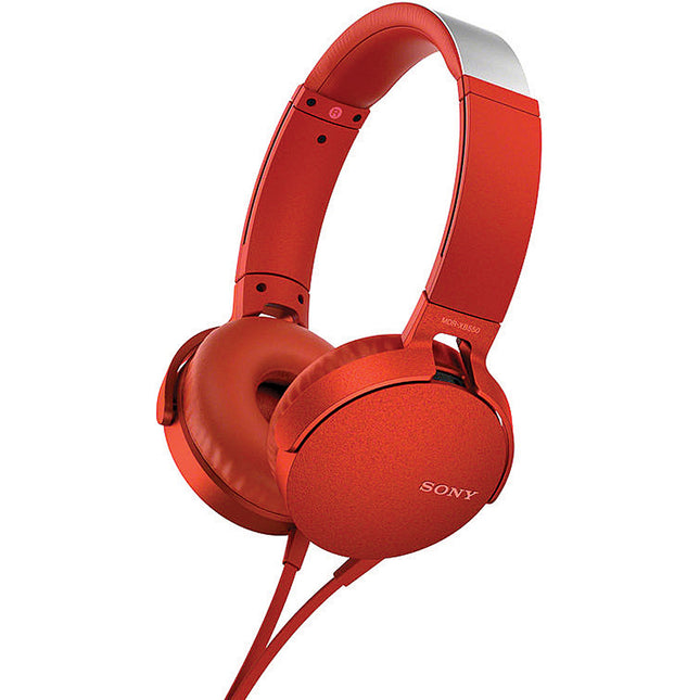 EXTRA BASS™ Headphones w/Mic, Red