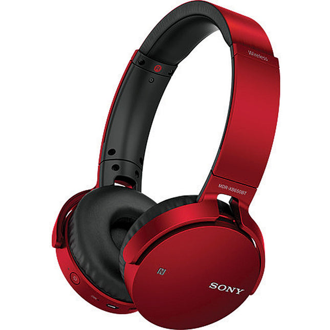 Extra Bass Bluetooth Headphones, Cinnabar Red
