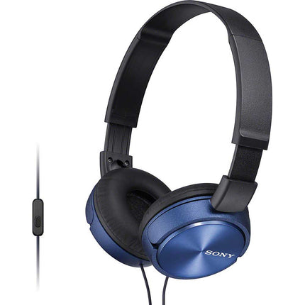 MDR-ZX310AP/L ZX Series Headphones w/ Mic & Remote, Blue
