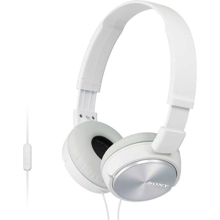 MDR-ZX310AP/W ZX Series Headphones w/ Mic & Remote, White