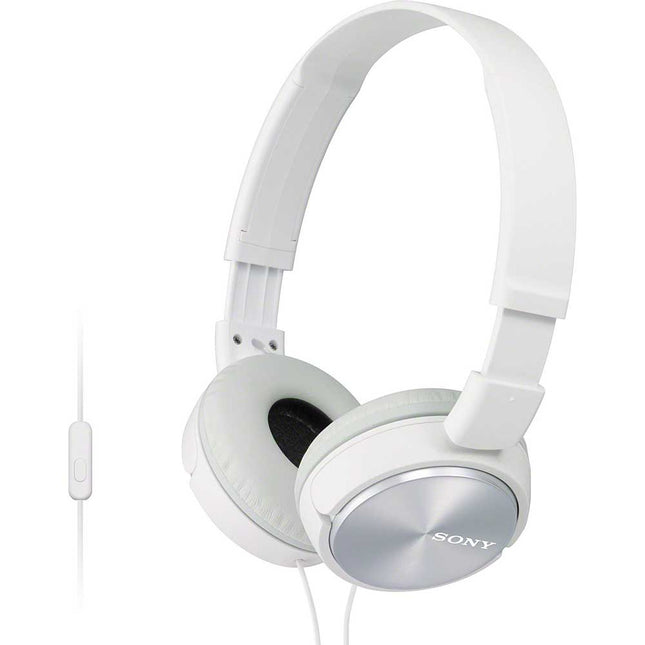 MDR-ZX310AP/W ZX Series Headphones w/ Mic & Remote, White