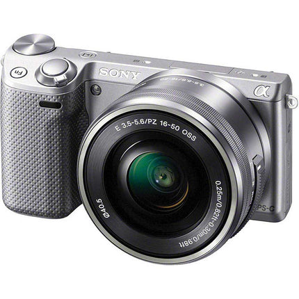 NEX-5TL/S 16MP Interchangeable Lens Camera w/ SELP1650 Lens, Silver