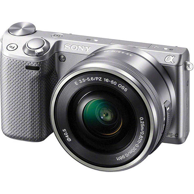 NEX-5TL/S 16MP Interchangeable Lens Camera w/ SELP1650 Lens, Silver