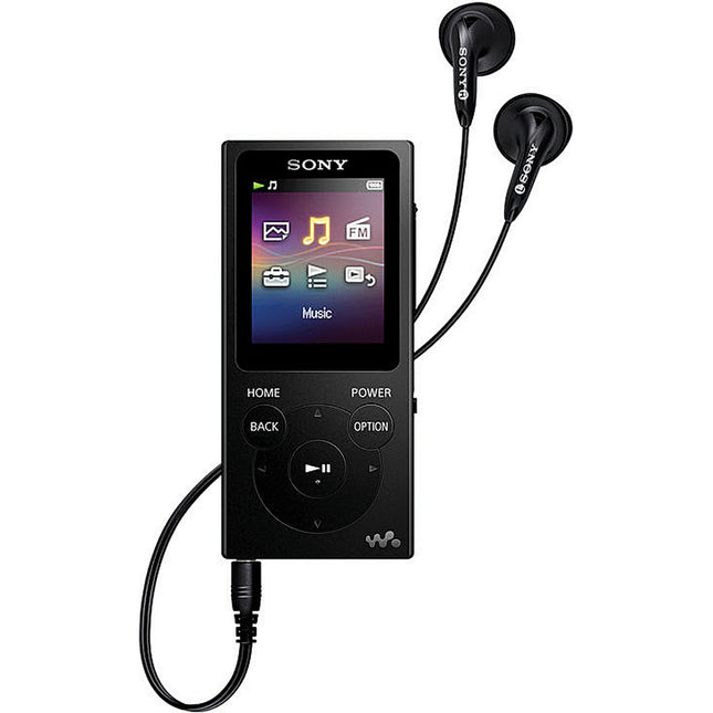 16GB NW-E395 Series Walkman Digital Music Player, Black