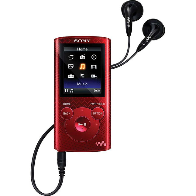 NWZ-E383RED 4GB 1.77" Video MP3 Player, Red
