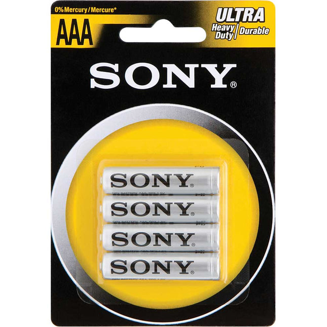 R03NUB4A AAA Carbon-Zinc Batteries, 4-Pack