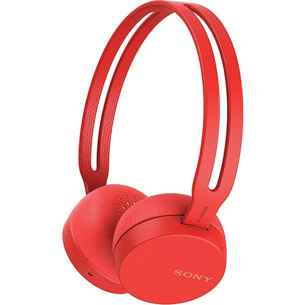 Wireless On-Ear Headphones, Red