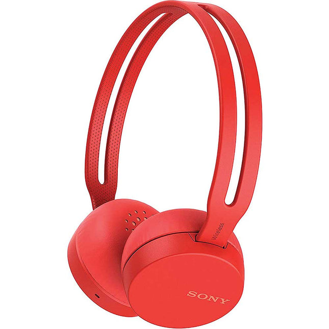 Wireless On-Ear Headphones, Red