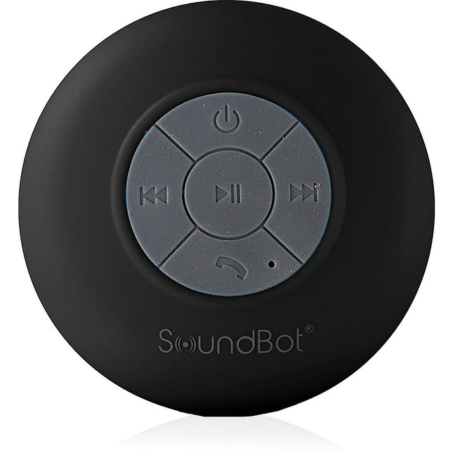 SB510-BLK Water Resistant Bluetooth Shower Speaker, Black