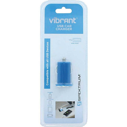 SPK-USBC1BL USB Car Charger, Blue
