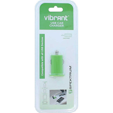 SPK-USBC1GR USB Car Charger, Green