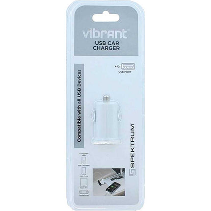 SPK-USBC1WH USB Car Charger, White
