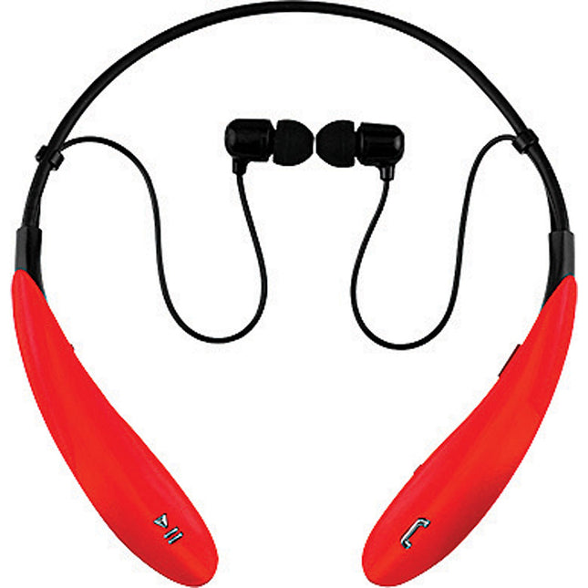 Bluetooth® Wireless Headphones w/Mic, Red