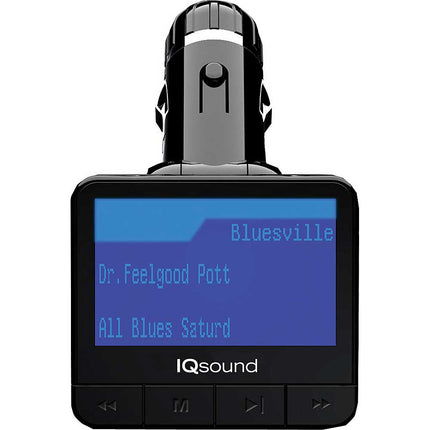 IQ-207 Wireless FM Transmitter w/1.4 Inches Display