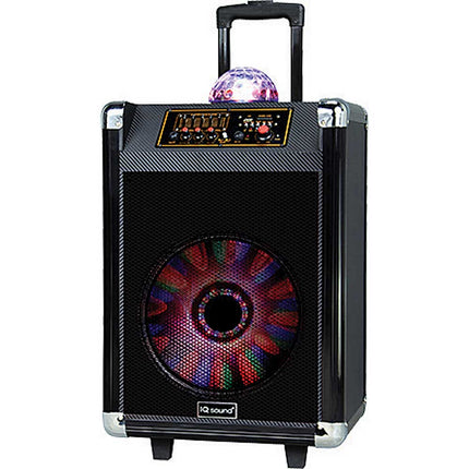 12" Rechargeable Bluetooth DJ Speaker w/Woofer Review, Black