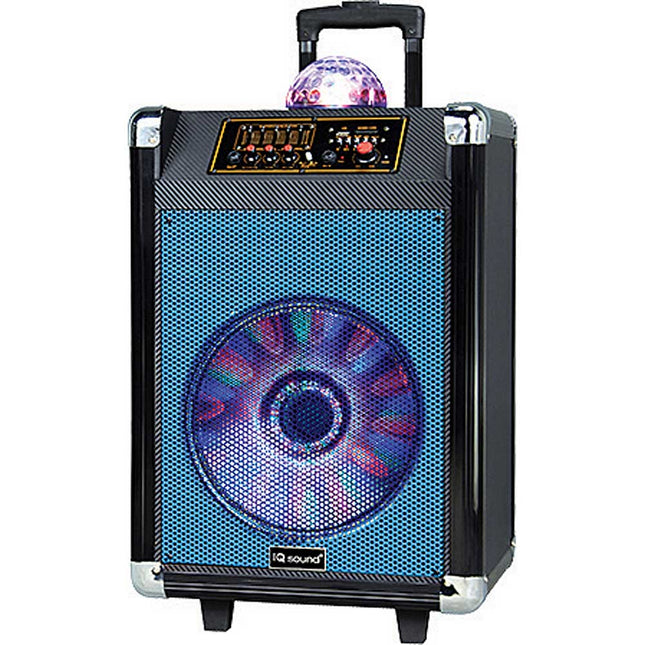 12" Rechargeable Bluetooth DJ Speaker w/Woofer Review, Blue