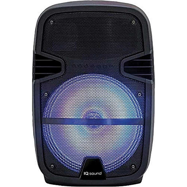 12" Portable Bluetooth DJ Party Speaker with Flashing Light