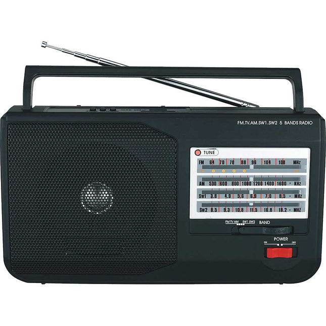 SC1086 5 Band AM/FM/SW1/SW2/TV Radio
