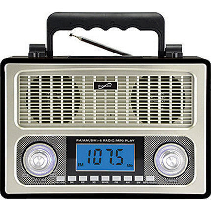 10 Band AM/FM/SW Radio, Black