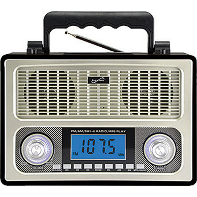 10 Band AM/FM/SW Radio, Black