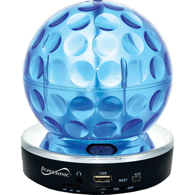 SC-1379BL Disco Ball Speakers, Blue