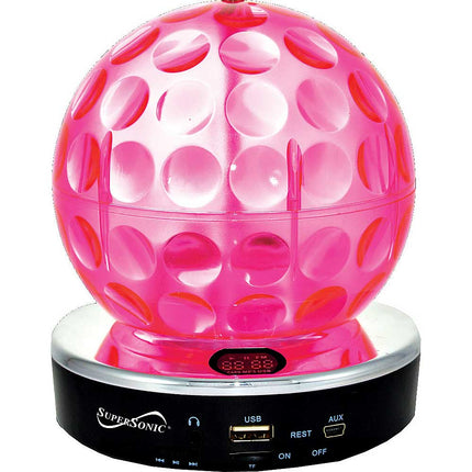 SC-1379PK Disco Ball Speakers, Pink