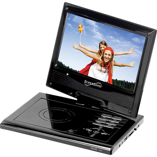SC-179 9" Portable DVD Player W/ Swivel Display