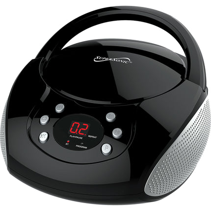 Bluetooth® Portable Audio System with CD Player, Black
