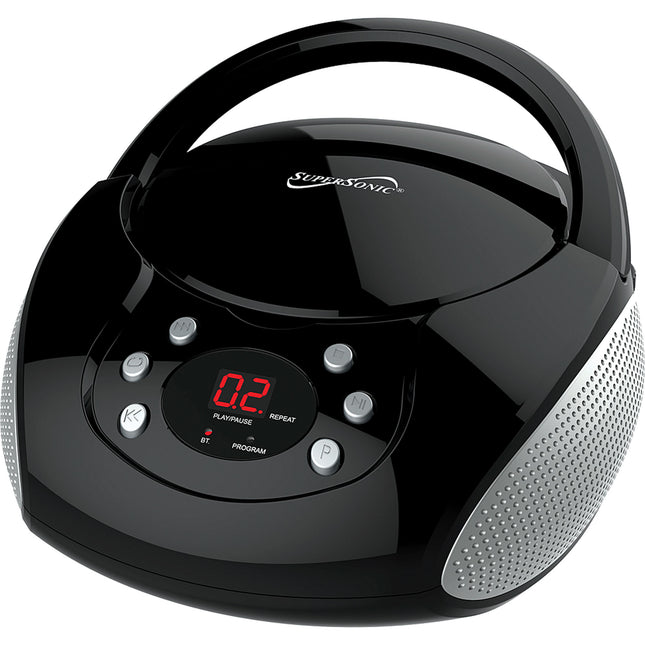 Bluetooth® Portable Audio System with CD Player, Black
