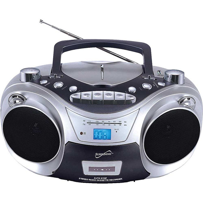 SC-709CD Portable MP3/CD Player w/ Cassette Recorder