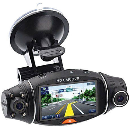 Boomyours 2.7" Dual Rotating Camera Vehicle Black Box DVR