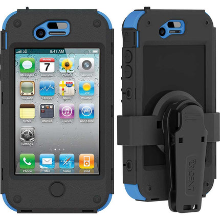 AMS-IPH4S-BL Kraken II AMS Case for iPhone 4/4S w/Holster, Blue