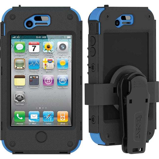 AMS-IPH4S-BL Kraken II AMS Case for iPhone 4/4S w/Holster, Blue