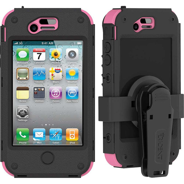 AMS-IPH4S-PK Kraken II AMS Case for iPhone 4/4S w/Holster, Pink