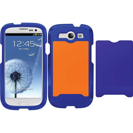AP-I9300-NYORG Apollo Case (2 Plates) for Galaxy S3, Navy/Orange
