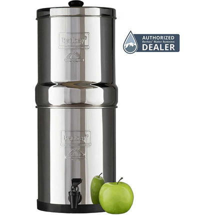 Travel Berkey Gravity-Fed Water Filter with 2 Black Berkey Purification Elements
