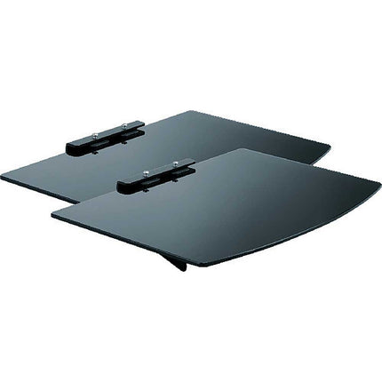 S220 2-Compnent Glass Shelf, Black
