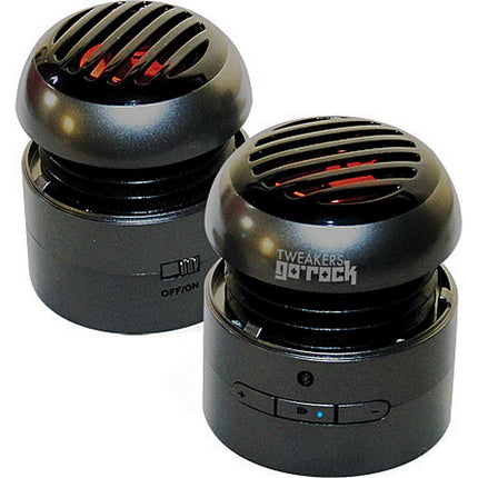 SPKR-R1SB-CH GoRock Wireless Stereo Speakers, Charcoal