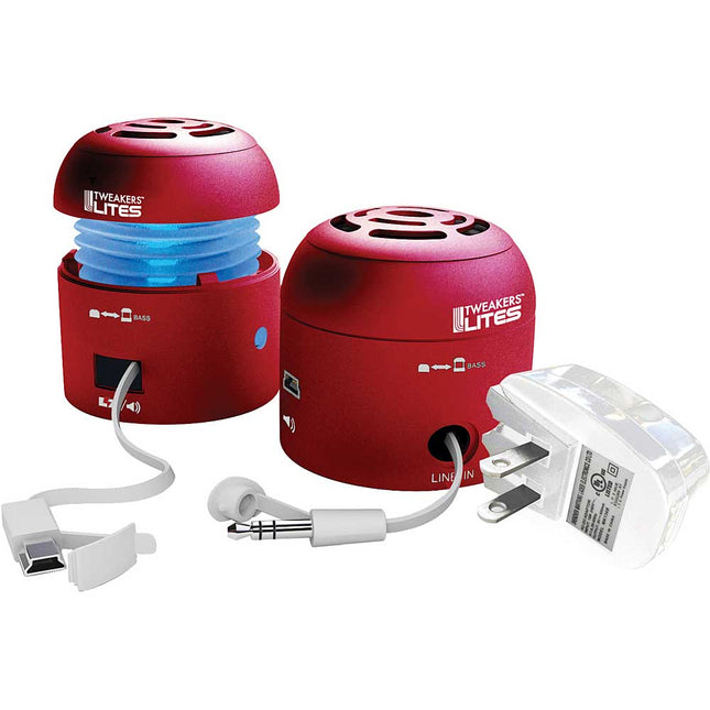 SPKRR2LC1RD Lites Portable Speakers, Red