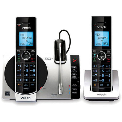 2 Handset Connect to Cell™ Answering System with Cordless Headset