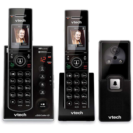 IS7121-2 DECT 6.0 Digital Answering System w/ Audio/Video Doorbell, 2 Handsets