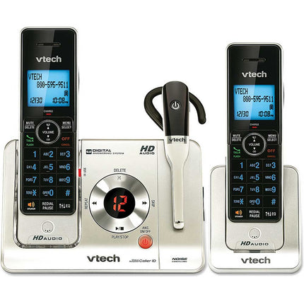 LS6475-3 DECT 6.0 Digital Answering System w/ Wireless Headset, 2 Handsets