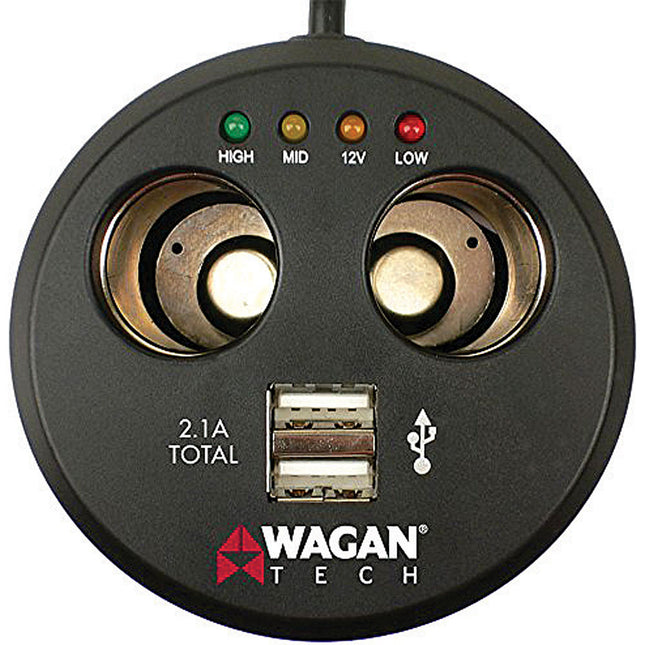 Twin USB Sockets Cupholder Adapter