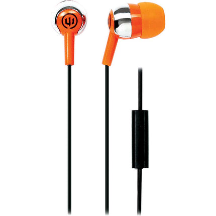 WI-1853 "Deuce" Earbuds w/ Mic, Orange