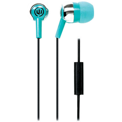 WI-1857 "Deuce" Earbuds w/ Mic, Teal