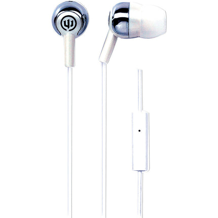 WI-1858 "Deuce" Earbuds w/ Mic, White