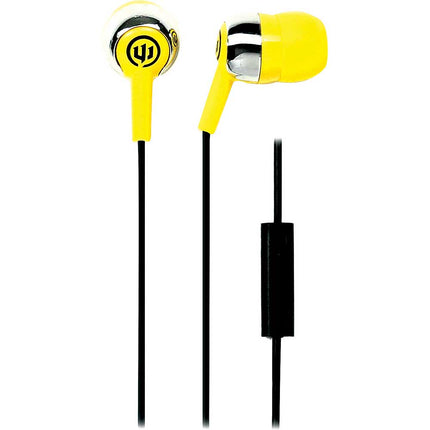 WI-1859 "Deuce" Earbuds w/ Mic, Yellow