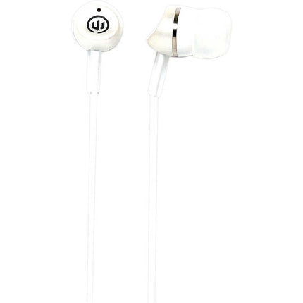 WI-1904 "Metallics" Earbuds, White